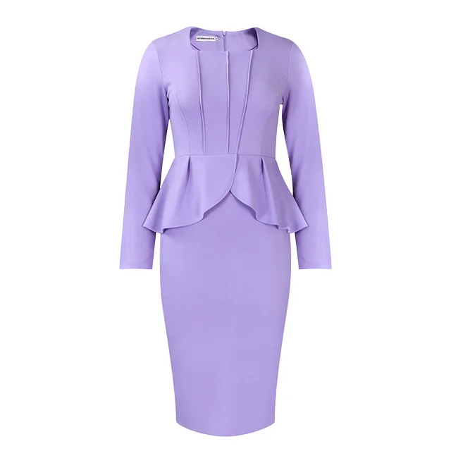 Elegant Flounced African Dress Women Purple - Shop at LoveMi