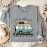 Casual Round Neck Men's And Women's Loose Sweater - Gray