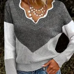 Soft Plus Size Sweater Soft Polyester Blend Women's Plus - Darkgray