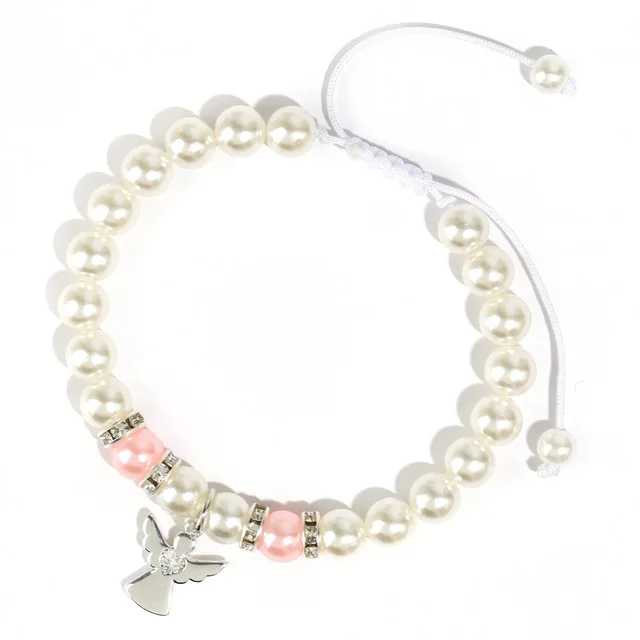 Women's Barra Beads Bracelet Stainless Steel Pendant Pearl Bracelet - Shop at LoveMi