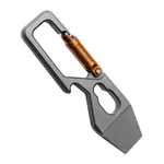 Mini Titanium Alloy Crowbar Keychain Pendant EDC Portable Delivery Tool Bottle Opener - Normal - View 1