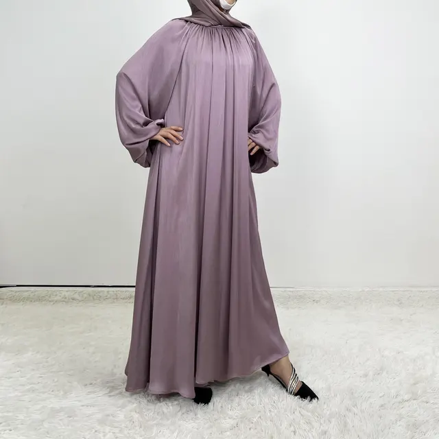 Fashion Lantern Sleeve Loose Big Hem Lantern Sleeve Robe Lotus Color - Shop at LoveMi
