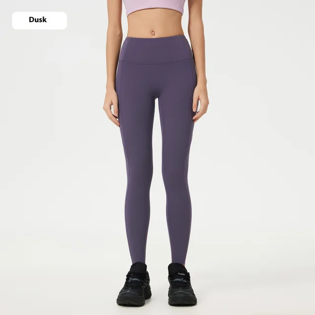 Abdominal shaping Slimming Sports Fitness Peach Hip Raise Yoga Pants Women Dusk - Shop at LoveMi