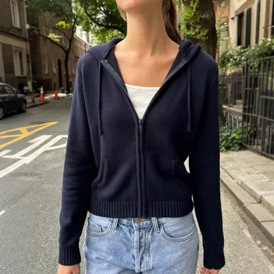 Minimalist Long Sleeve Solid Color Coat Woolen Women's Clothing Purplish Blue - Shop at LoveMi