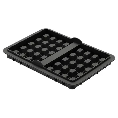 Household Portable Air Fryer Silicone Waffle Baking Pan Black - Shop at LoveMi