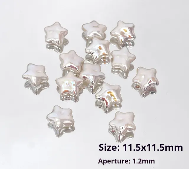 Irregular Baroque Girl Color Irregular Loose Pearl Beads Xingx White - Shop at LoveMi