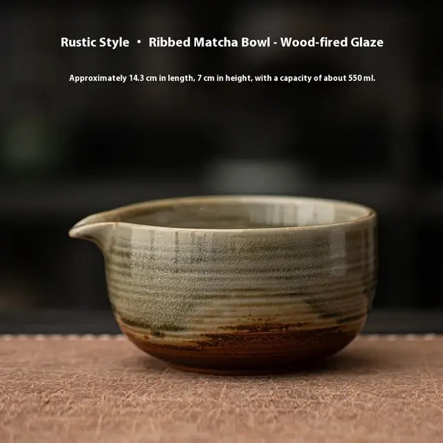 Matcha Tools Ceramic Bowl Accessory Set Woodfired Flow Glaze - Shop at LoveMi