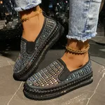 Plus Size Low-cut Loafers Summer Mesh Breathable - Black