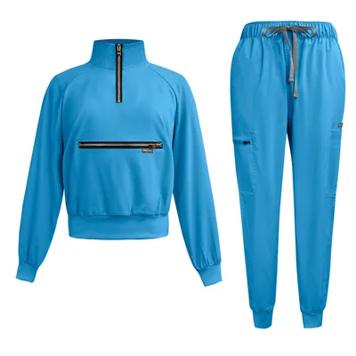Thick Long Sleeve Trousers Hand Washing Suit Blue - Shop at LoveMi