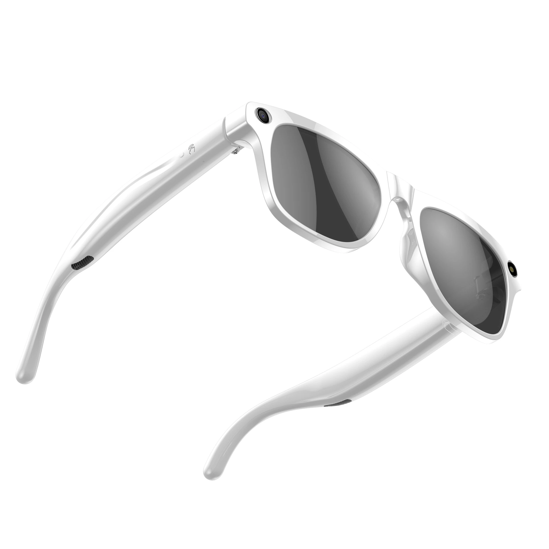 AI Smart Glasses Strap Camera Photo Translation Recognition Bluetooth - White