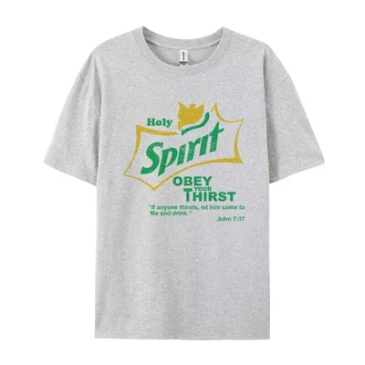 Short Sleeve Pattern T shirt Unisex Gray - Shop at LoveMi