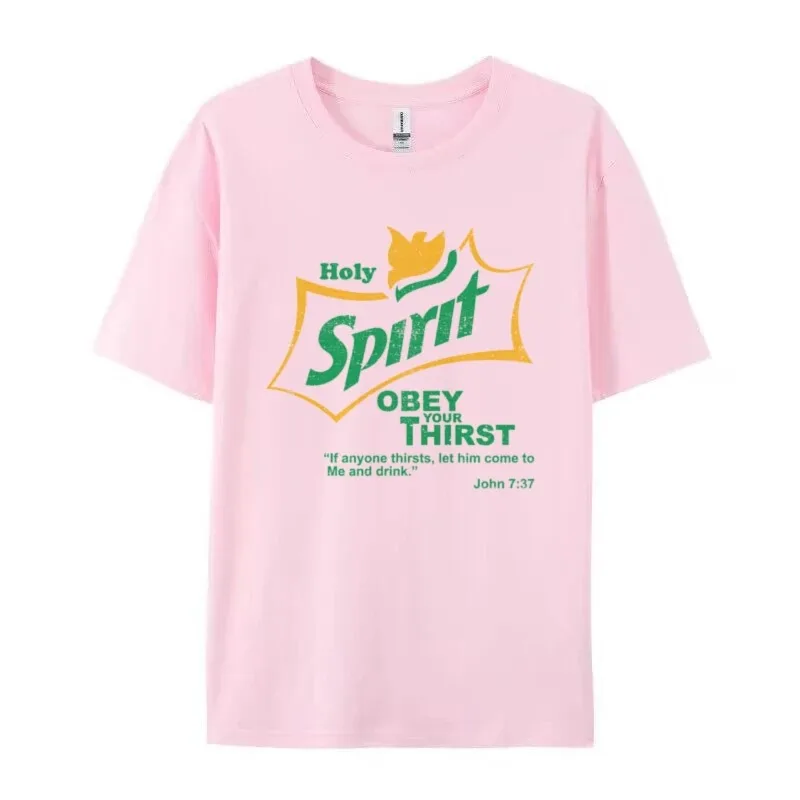 Short Sleeve Pattern T shirt Unisex Pink - Shop at LoveMi