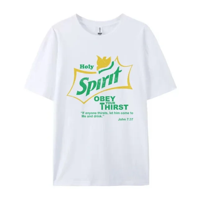 Short Sleeve Pattern T shirt Unisex White - Shop at LoveMi