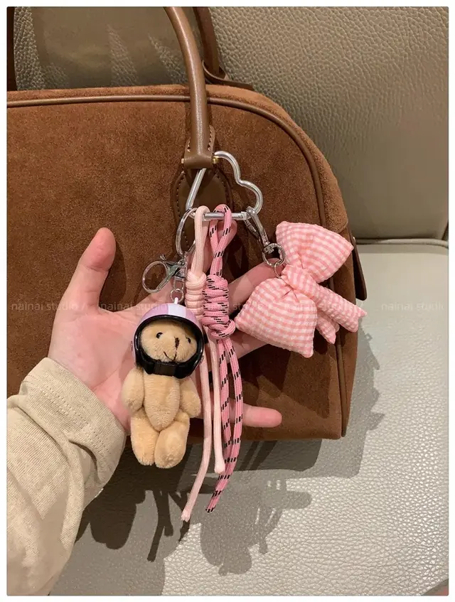 Cute Creative Pendant Bag Creative Keychain Pink - Shop at LoveMi