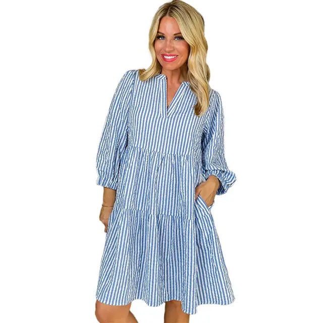 Women's Commute Style Striped Printed Knee length Skirt Lc6125814P419 - Shop at LoveMi