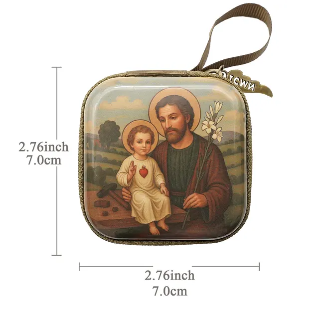 Square Cartoon Beads Pack 7X7cm Thickness 33cm Joseph Hugged Jesus - Shop at LoveMi