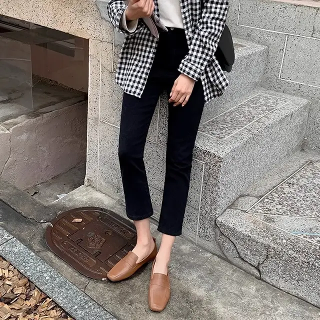 Light Business Slim fit Straight Trousers Spring And Autumn Long Pants - Shop at LoveMi