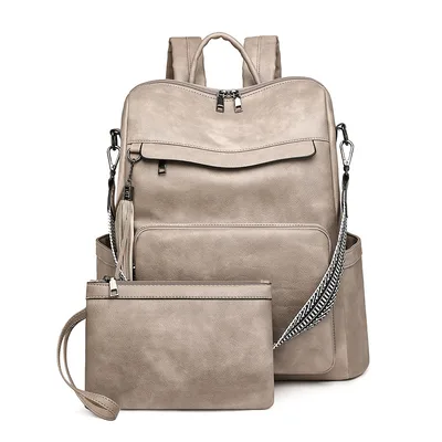 Women's Computer Backpack Briefcase Fashion Gray - Shop at LoveMi