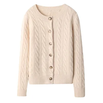 Women's Autumn And Winter Undershirt Loose Top Beige - Shop at LoveMi