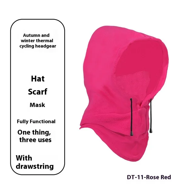 Autumn And Winter Thermal And Windproof Cycling Sports Mask Rose Red - Shop at LoveMi