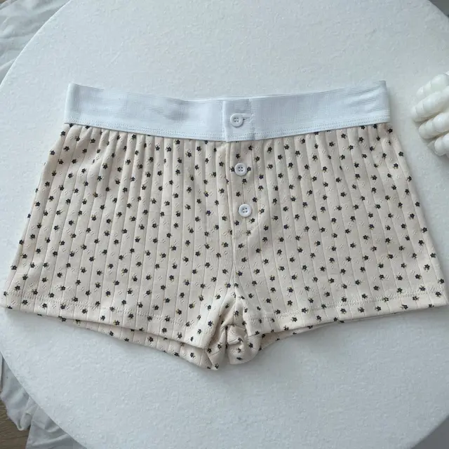 Floral Lace Bow Suspenders Button Shorts Suit Shorts H - Shop at LoveMi