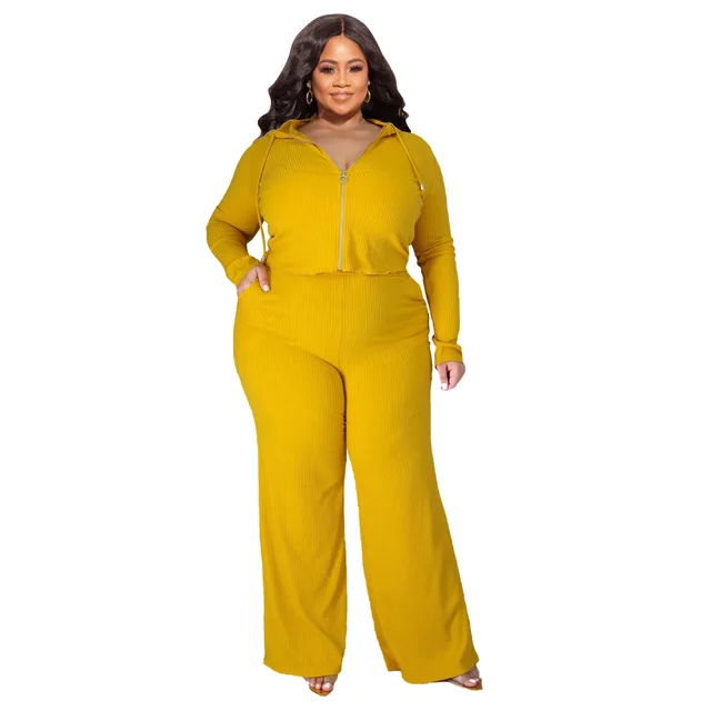 European And American High Elastic Sunken Stripe Three piece Set Suit Yellow - Shop at LoveMi
