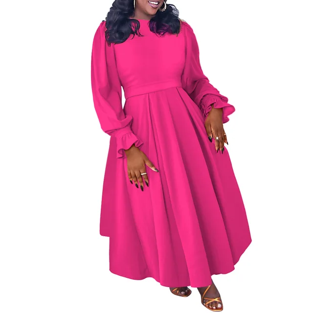 Elegant Style Banquet A Line Skirt Plus Size Rose Red - Shop at LoveMi
