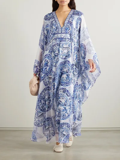 Printed Loose fitting Plus Size V neck Dress Women - Shop at LoveMi