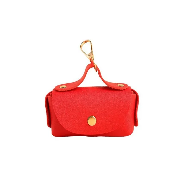 Portable PET Outing Leather Pooper Scooper Leather Case Red - Shop at LoveMi
