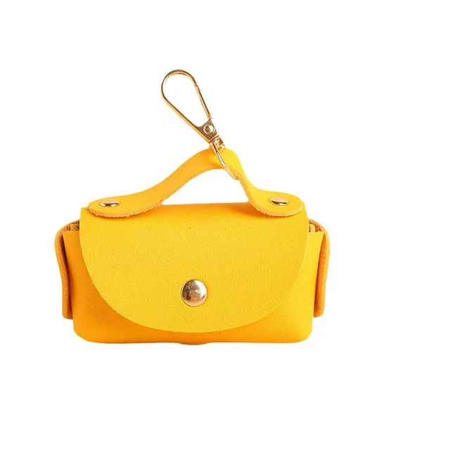 Portable PET Outing Leather Pooper Scooper Leather Case Yellow - Shop at LoveMi