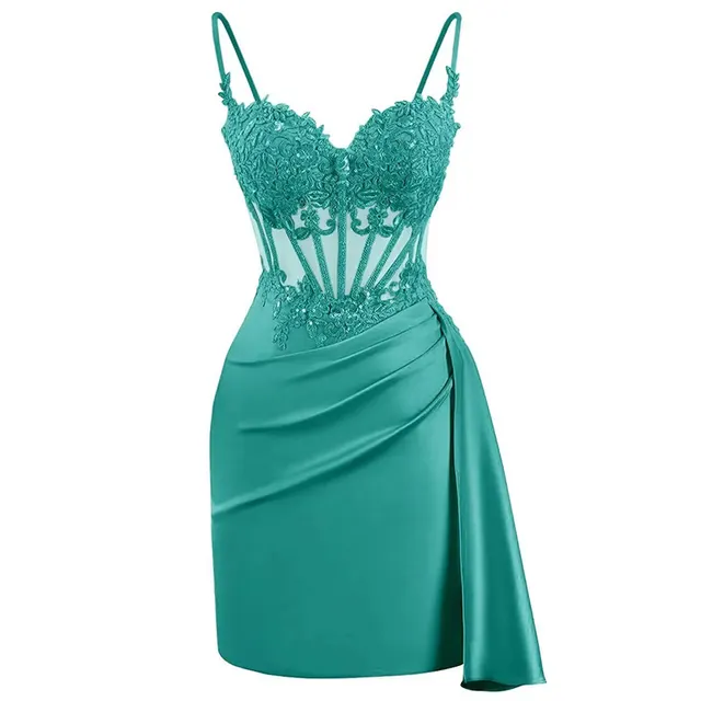 French Chic Beautiful Lace Fishbone Light Luxury Sling Slim Fit Dress - Shop at LoveMi