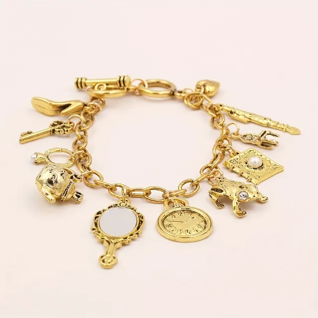Retro Magic Mirror Bracelet Medieval Frog Pendant Sl002 - Shop at LoveMi