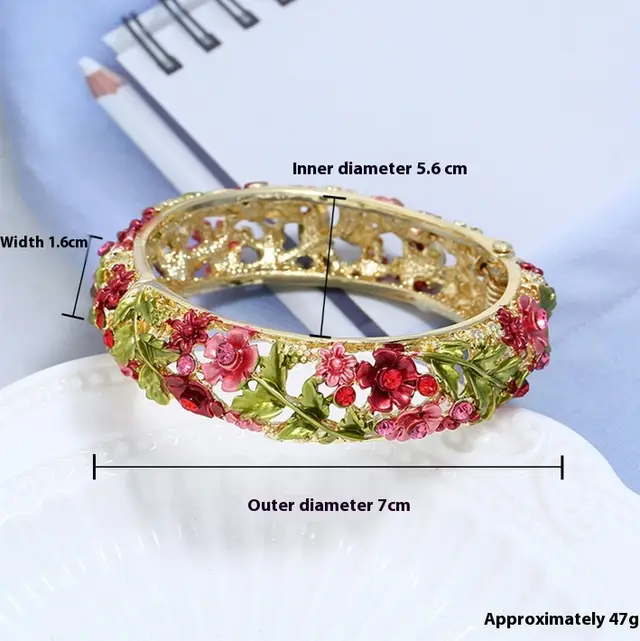Women's Korean National Style Hollow Painted Bracelet Red - Shop at LoveMi