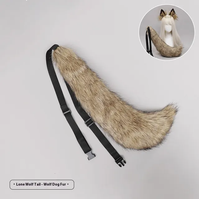 Tibetan Hair Accessories Exotic Wolf Ear Animal Ears Headband Bohemian Travel Photo Shooting Props Wolf Tail Dog Fur - Shop at LoveMi