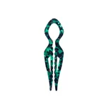 French Acetate Elegant Non-slip Teeth Hairpin - Green