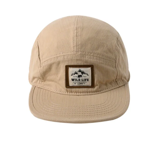 Flat Brim Versatile Couple Street Style Hip Hop Hat Khaki - Shop at LoveMi