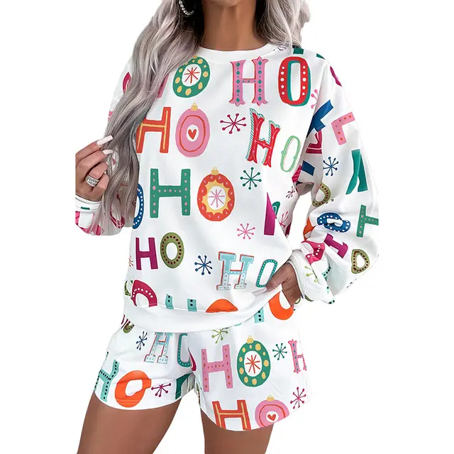 Cute Style Printed Long Sleeve Casual Suit Women Lc151724P120 Style - Shop at LoveMi