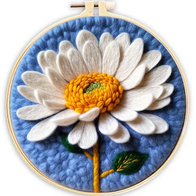 Blanket Painting With Embroidery Needle Felt Household Supplies Mzh186 - Shop at LoveMi