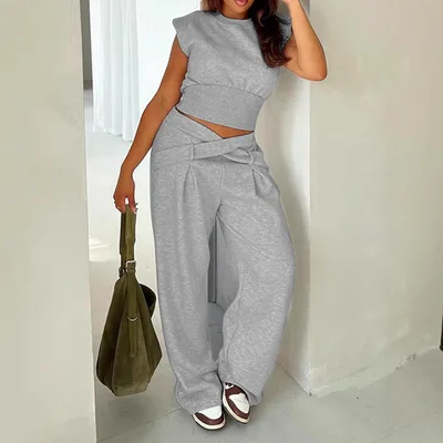 Fall Winter Casual Women's Suit Gray - Shop at LoveMi