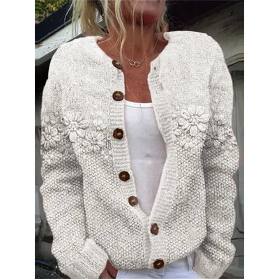 New Christmas 3D Digital Printing Women Cardigan Coat Outerwear Female Dz166700Zllwhite - Shop at LoveMi