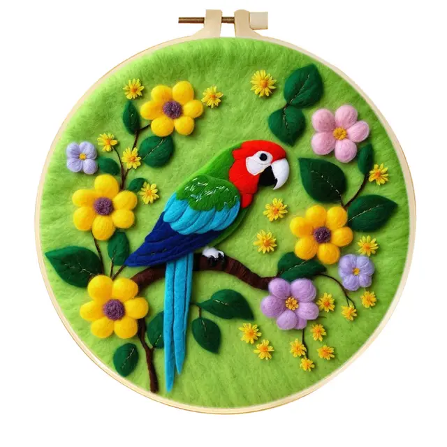 Handmade Material Kit Embroidery Decoration Three dimensional Blanket Painting Mzh730 - Shop at LoveMi