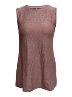 Summer Loose Casual Fashion Slimming Dopamine Color Round Neck Women's Vest - Lotus Root Color