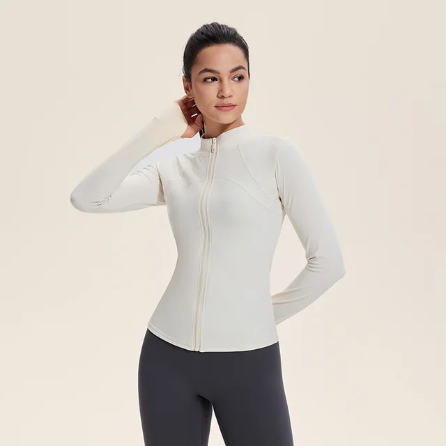 Long Sleeve Cardigan Cycling Clothing Tight Autumn And Winter Albumin Color - Shop at LoveMi