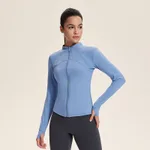 Long Sleeve Cardigan Cycling Clothing Tight Autumn And Winter - Blue