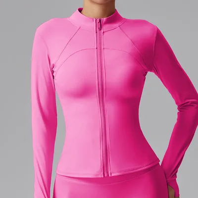 Long Sleeve Cardigan Cycling Clothing Tight Autumn And Winter Rose Red - Shop at LoveMi
