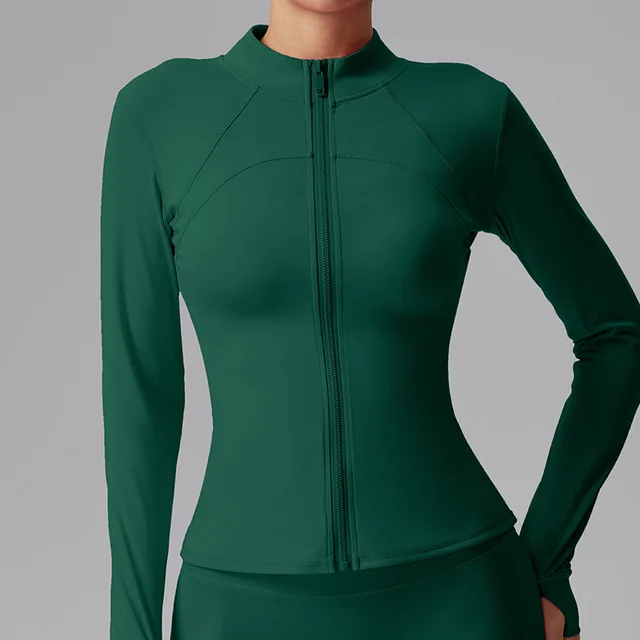 Long Sleeve Cardigan Cycling Clothing Tight Autumn And Winter Swamp Green - Shop at LoveMi