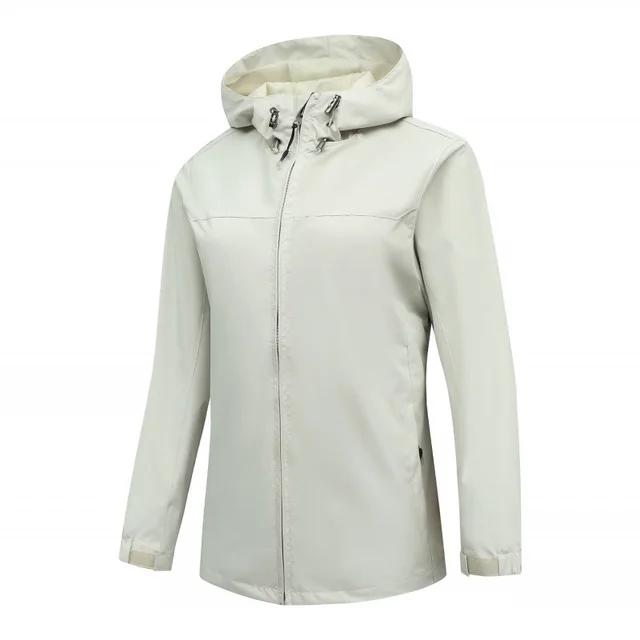 Outdoor Leisure Loose Plus Size Shell Jacket Female White - Shop at LoveMi