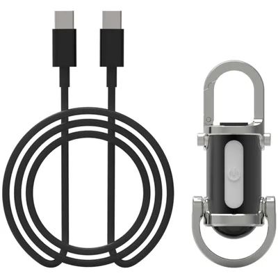 Keychain Flashlight Waterproof Lighting Lamp Silver Black - Shop at LoveMi