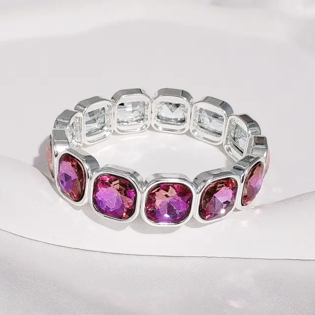 Special interest Design Diamond Female Bohemian Gem Brace Lace Bracelet Sl0261 Silver - Shop at LoveMi