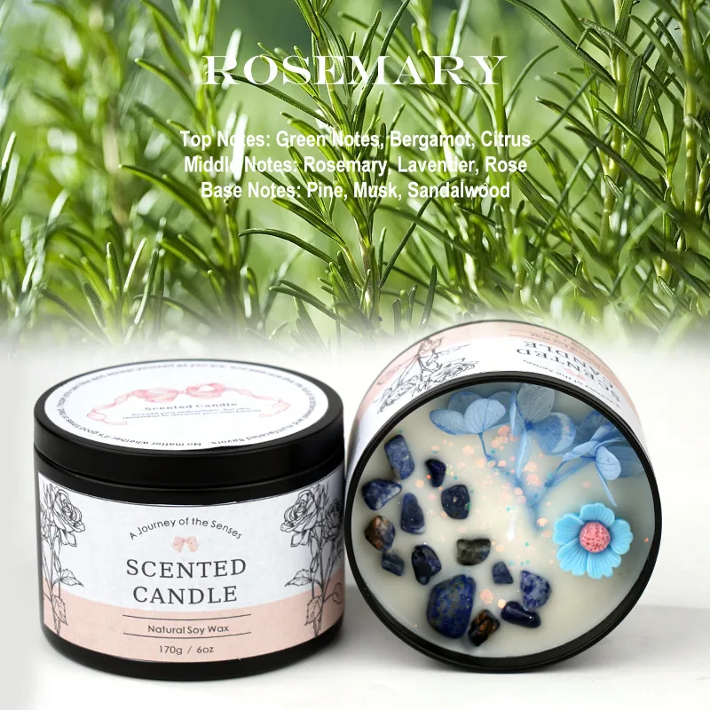 Aromatherapy Candle Home Indoor Lasting Incense Rosemary - Shop at LoveMi
